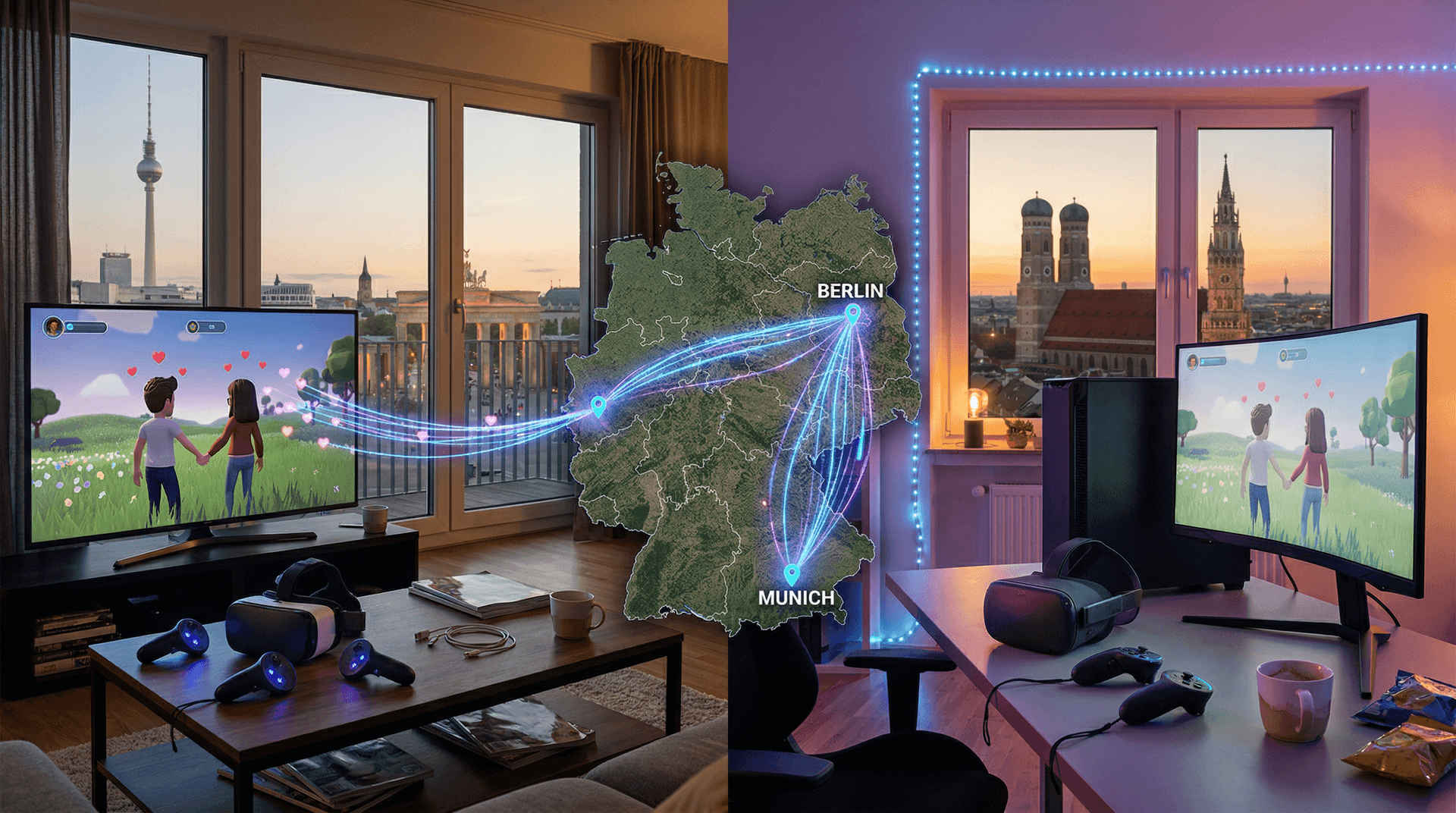 Fernbeziehungen digitale Spiele: 68% Paare zocken für Intimität