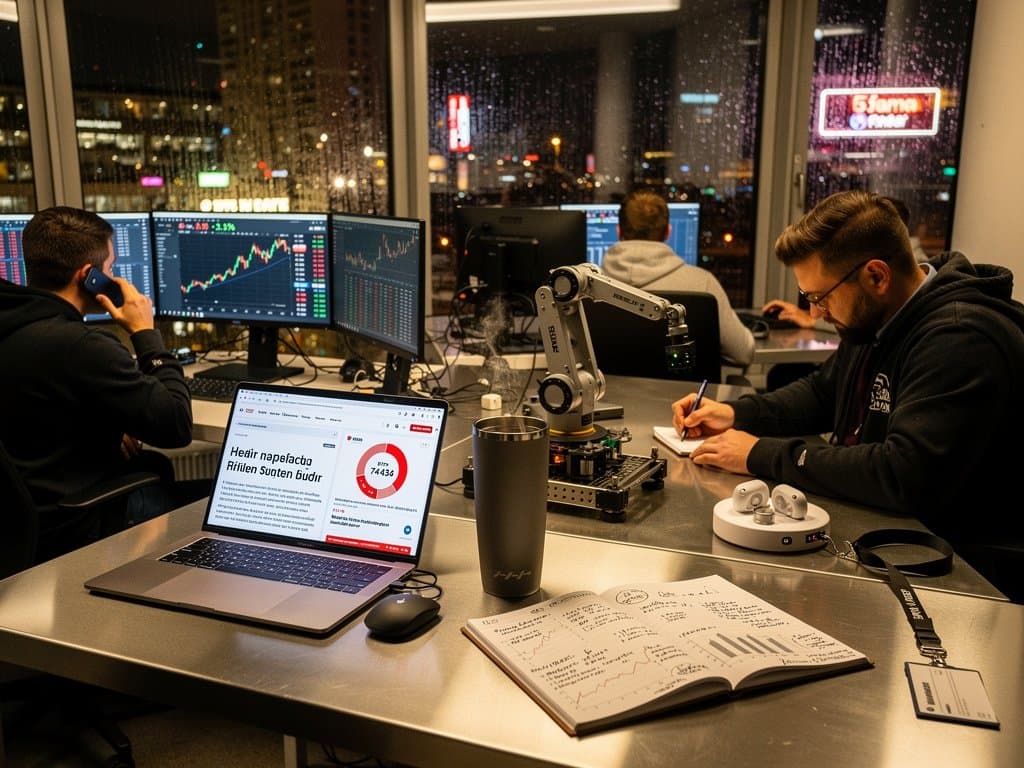 High-Tech-KI-Labor mit Entwicklern vor GPU-Servern und Neural-Network-Charts in dynamischer Atmosphäre